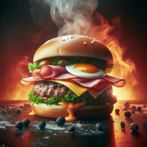 Juicy Burger Ad